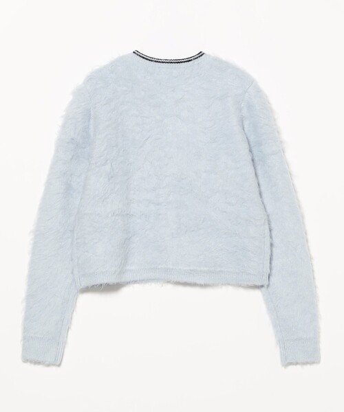 別注】FRED PERRY / Fluffy Crewneck Knit Cardigan（カーディガン