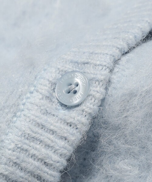 別注】FRED PERRY / Fluffy Crewneck Knit Cardigan（カーディガン