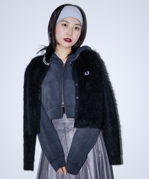 FRED PERRY | 【別注】FRED PERRY / Fluffy Crewneck Knit Cardigan [手洗い可](カーディガン/ボレロ)