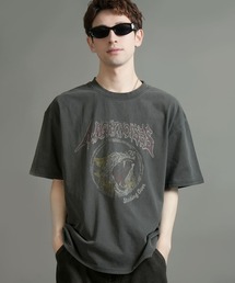 Starting Over（スターティングオーバー）の「【Starting Over スターティングオーバー】graphic design hard wash T-shirt グラフィックデザイン ハードウオッシュ Tシャツ ワンポイント ブランドロゴ バックプリント（Tシャツ/カットソー）」