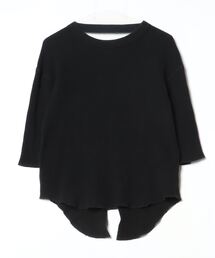 ブラックバイマウジーBLACK BY MOUSSY 七分袖 素敵ロングマキシ丈Ｖネックフレアワンピース