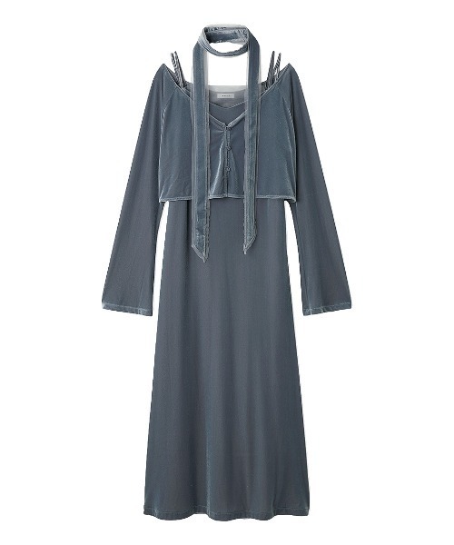 シアーベロアカーデ&キャミワンピース（ワンピース）｜FRAY I.D