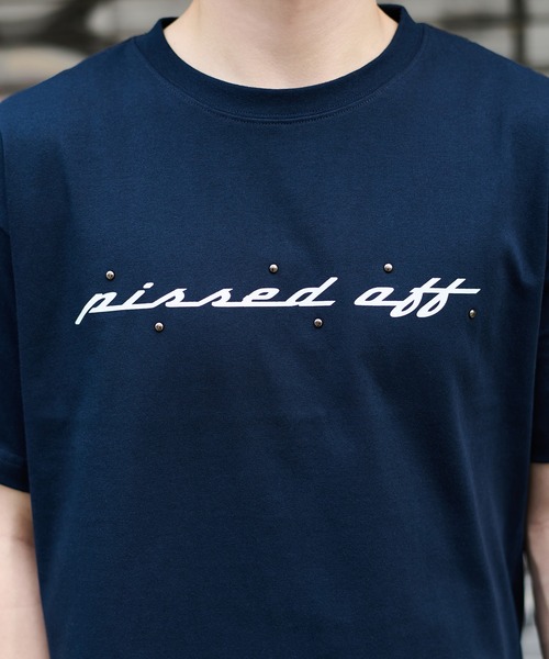 kutir（クティール）の「ASSORTED STUDS DESIGN TEE／アソートスタッズデザインTEE（Tシャツ/カットソー・メンズ・ブラック/ホワイト系/ネイビー系/ホワイト/ブラック系/ネイビー・MEDIUM/LARGE）」の22枚目の写真
