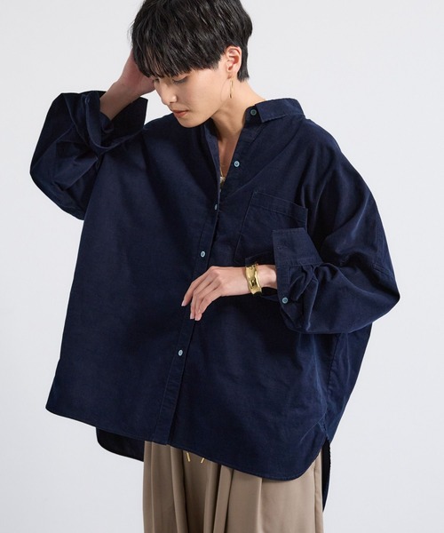 新品☆BARNYARDSTORM ワイドシルエット コーデュロイシャツ セール】BARNYARDSTORM / ワイドシルエットコーデュロイシャツ
