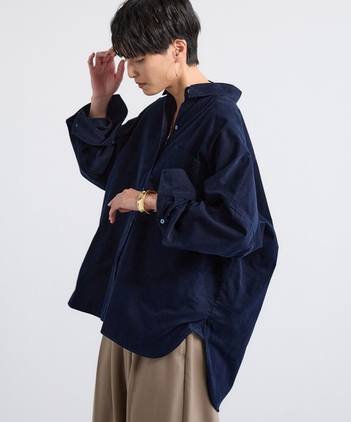 セール】BARNYARDSTORM / ワイドシルエットコーデュロイシャツ