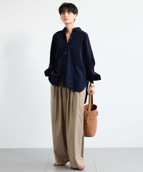 セール】BARNYARDSTORM / ワイドシルエットコーデュロイシャツ