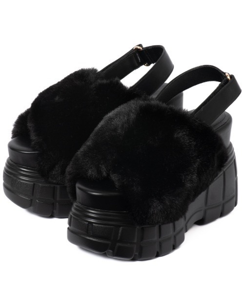 【25AW新作】【R&E】クロスファーバックベルト厚底サンダル セール】【25AW新作】【R&E】クロスファーバックベルト厚底サンダル