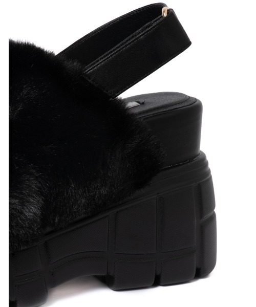 セール】【25AW新作】【R&E】クロスファーバックベルト厚底サンダル