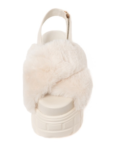 セール】【25AW新作】【R&E】クロスファーバックベルト厚底サンダル