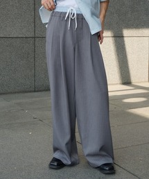 Perushu（ペルーシュ）の「ダブルウエストピンストライプスラックス（スラックス）」