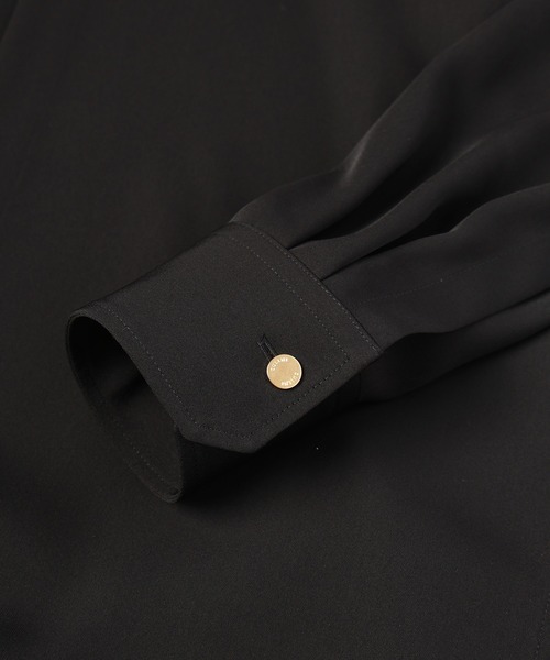 CULLNI（クルニ）の「Stripe Collar Double Cloth Asymmetrical Layered Shirt（シャツ/ブラウス・メンズ・アッシュブラウン/ブラック・1/0/2）」の13枚目の写真