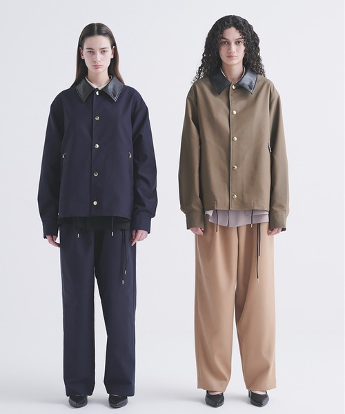 CULLNI（クルニ）の「Stripe Collar Double Cloth Asymmetrical