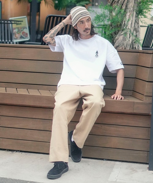 ELEMENT(エレメント)の「ELEMENT メンズ MID LOWCASE BEANIE S ビーニー 【2025年秋冬モデル】/エレメントボーダー柄ニット帽・ビーニー(ニットキャップ/ビーニー・メンズ・ブラウン系その他/ベージュ系その他・FREE)」の7枚目の写真