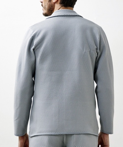 g-stage（ジーステージ）の「春夏G-ZERO ハニカム サマーニット ジャケット 　ジ－ステ－ジ（テーラードジャケット・メンズ・チャコールグレー/ネイビー/ライトグレー・46/48）」の7枚目の写真