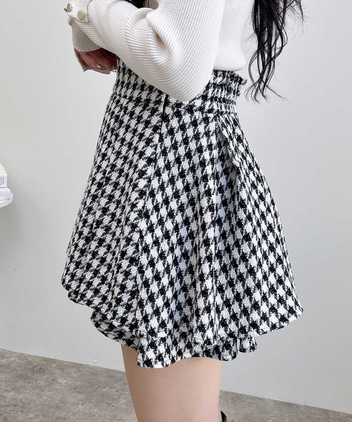 INGNI（イング）の「【WEB限定】ツイードタックミニフレアスカート（スカート・レディース・その他11/ホワイト系その他5/ブラック系その他2・FREE）」の12枚目の写真