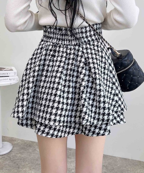 INGNI（イング）の「【WEB限定】ツイードタックミニフレアスカート（スカート・レディース・その他11/ホワイト系その他5/ブラック系その他2・FREE）」の11枚目の写真