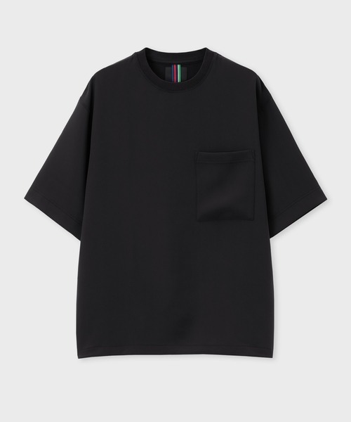 PS Paul Smith(ピーエスポールスミス)の「ライトドライテクスチャー ドローストリング Tシャツ【252750 EXT01】(Tシャツ/カットソー・メンズ・ブラック/パープル/ブルー・MEDIUM/SMALL/LARGE/X-LARGE)」の7枚目の写真