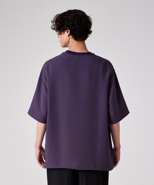 専用　スムース　ドローストリング　カットソー ヘム ドローストリング 5分袖 Tシャツ