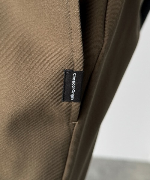 Classical Origin（クラシカルオリジン）の「「美しい落ち感。」 ワンタックセンタープレスフレアスラックス／One-tuck center-pressed flared slacks（スラックス・メンズ・ブラウン/チャコール/杢グレー/ブラック・SMALL/MEDIUM/LARGE）」の19枚目の写真