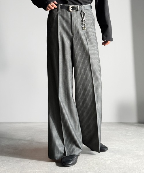 Classical Origin（クラシカルオリジン）の「「美しい落ち感。」 ワンタックセンタープレスフレアスラックス／One-tuck center-pressed flared slacks（スラックス・メンズ・ブラウン/チャコール/杢グレー/ブラック・SMALL/MEDIUM/LARGE）」の12枚目の写真