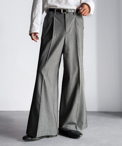 Classical Origin（クラシカルオリジン）の「「美しい落ち感。」 ワンタックセンタープレスフレアスラックス／One-tuck center-pressed flared slacks（スラックス・メンズ・ブラウン/チャコール/杢グレー/ブラック・SMALL/MEDIUM/LARGE）」の20枚目の写真