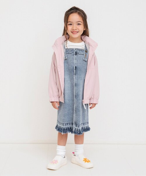 BREEZE(ブリーズ)の「デニムジャンスカ(ジャンパースカート・キッズ・ブルー/サックスブルー/ブラウン・130/80/120/110/100/90)」の7枚目の写真