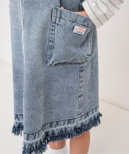 BREEZE(ブリーズ)の「デニムジャンスカ(ジャンパースカート・キッズ・ブルー/サックスブルー/ブラウン・130/80/120/110/100/90)」の21枚目の写真