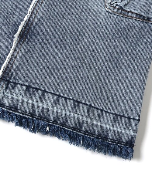 BREEZE(ブリーズ)の「デニムジャンスカ(ジャンパースカート・キッズ・ブルー/サックスブルー/ブラウン・130/80/120/110/100/90)」の9枚目の写真