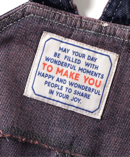 BREEZE(ブリーズ)の「デニムジャンスカ(ジャンパースカート・キッズ・ブルー/サックスブルー/ブラウン・130/80/120/110/100/90)」の6枚目の写真