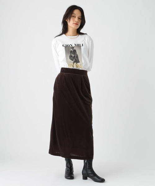 Elura（エルーラ）の「ベロアスカート/582311（スカート・レディース・ダークブラウン/ブラック・FREE）」の15枚目の写真