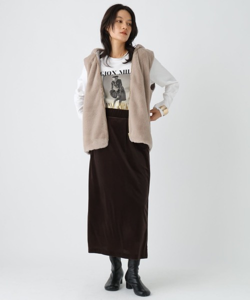 Elura（エルーラ）の「ベロアスカート/582311（スカート・レディース・ダークブラウン/ブラック・FREE）」の20枚目の写真