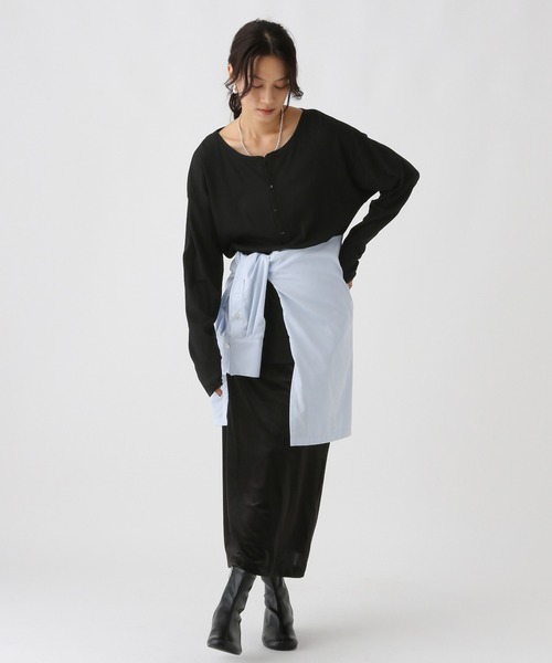 Elura（エルーラ）の「ベロアスカート/582311（スカート・レディース・ダークブラウン/ブラック・FREE）」の3枚目の写真