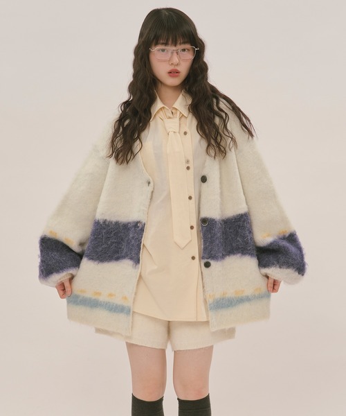 loin nuit ロワンニュイ ニュアンスデザイン2wayカーディガン loin nuit ロワンニュイ ニュアンスデザイン2wayカーディガン - メルカリ