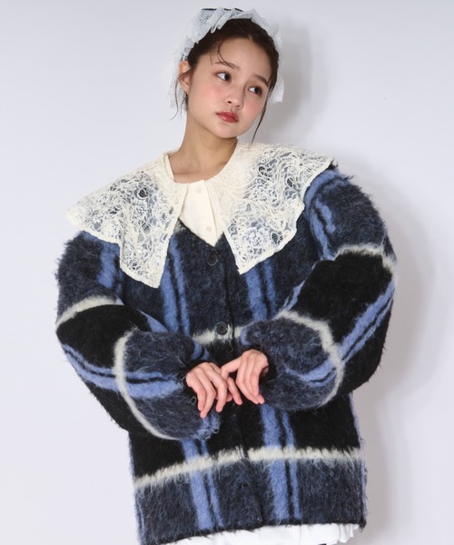 セール】nuance design knit cardigan / ニュアンスデザインニット
