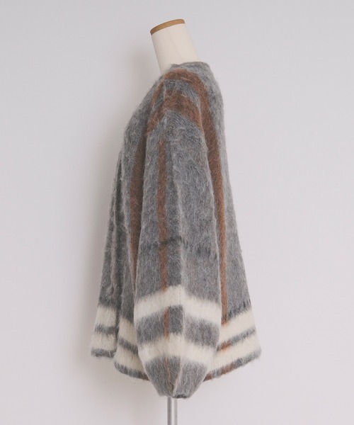 ジャケット・アウター mideal plaid pattern cardigan ジャケット・アウター mideal plaid pattern cardigan mideal
