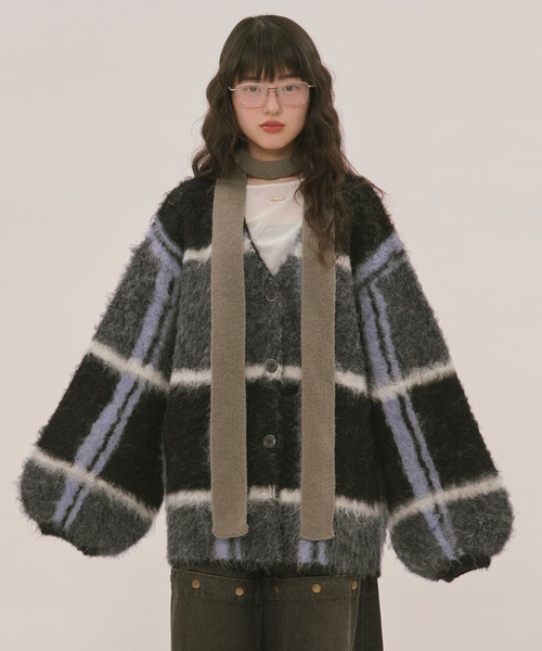 nuance design knit cardigan / ニュアンスデザインニットカーディガン
