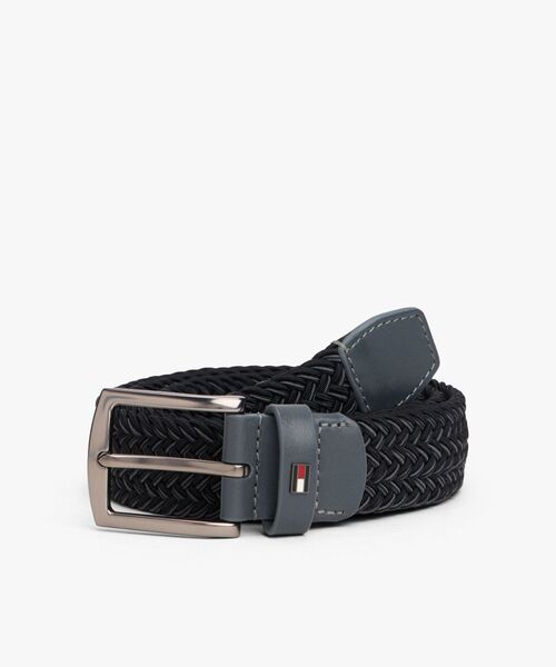 TOMMY HILFIGER(トミーヒルフィガー)の「デントンエラスティックベルト(ベルト・メンズ・ブラック・85cm/95cm)」の1枚目の写真