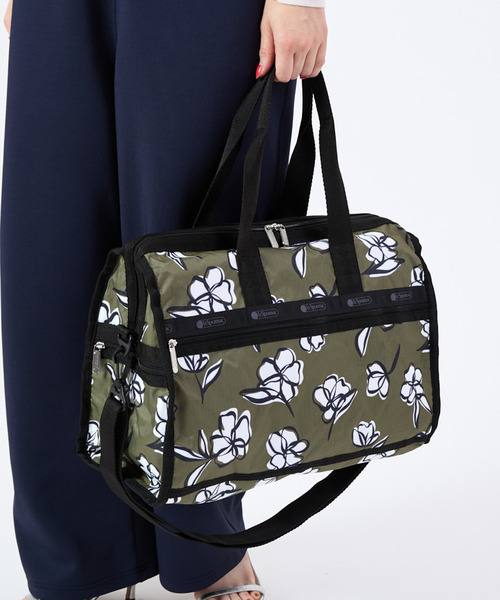 LESPORTSAC ボストンバック　アートフラワー　未使用　大容量　希少 レスポートサック LeSportsac ボストンバッグ LARGE WEEKENDER