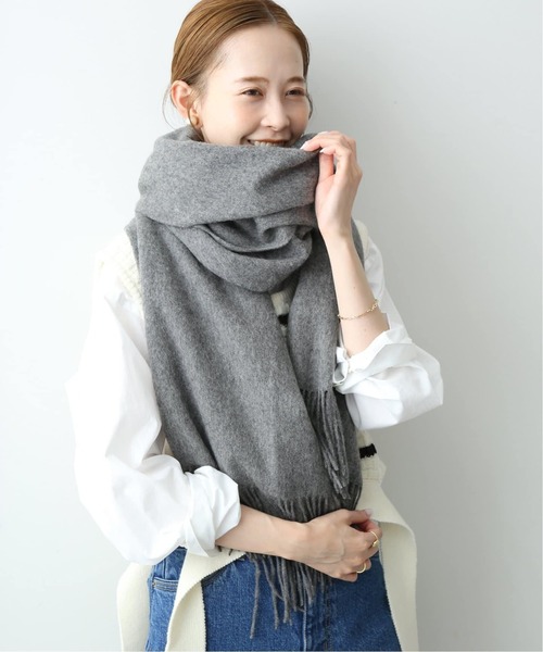 TWEED MILLブルーグレーチェック ストール フレームワークスローブイエナ 追加》TWEED MILL/ツイードミル ストール（ストール/ショール）｜TWEED