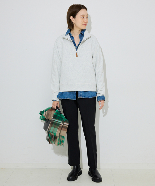 TWEED MILL（ツイードミル）の「《追加》TWEED MILL/ツイードミル ストール（ストール/ショール・レディース・チャコールグレー/ブルー/ライトグレー/ブラウン/グリーン/オートミール/タン・FREE）」の9枚目の写真