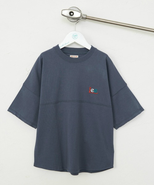 Lee(リー)の「Lee/リー 【110-150cm】キッズ ラウンドヘム半袖Tシャツ(Tシャツ/カットソー・キッズ・ネイビー/グリーン・110/130/140/150/120)」の1枚目の写真