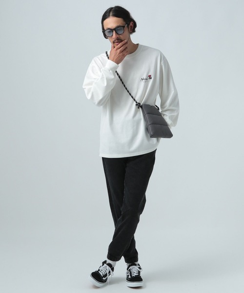 BAYFLOW（ベイフロー）の「ナカワタミニショルダーバッグ（ショルダーバッグ・メンズ・チャコールグレー/パープル/ブラウン・FREE）」の5枚目の写真