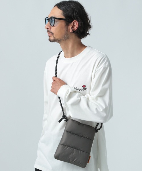 BAYFLOW（ベイフロー）の「ナカワタミニショルダーバッグ（ショルダーバッグ・メンズ・チャコールグレー/パープル/ブラウン・FREE）」の6枚目の写真