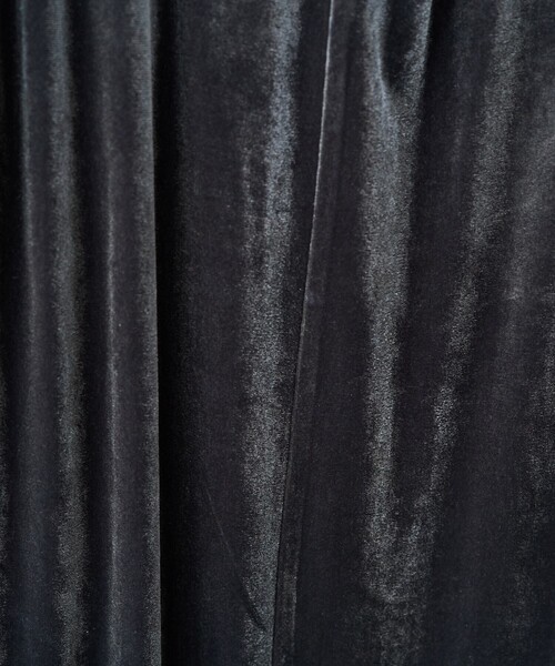 FREAK'S STORE（フリークスストア）の「限定展開　ベロア バレエネック ロング ワンピース（ワンピース・レディース・ブラウン/ブラック/ブルーグレー/グレー・ﾌﾘ-）」の12枚目の写真