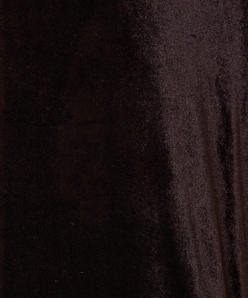 FREAK'S STORE（フリークスストア）の「限定展開　ベロア バレエネック ロング ワンピース（ワンピース・レディース・ブラウン/ブラック/ブルーグレー/グレー・ﾌﾘ-）」の21枚目の写真