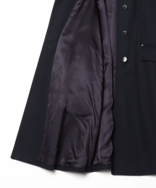 Mackintosh(マッキントッシュ)の「HUMBIE HOOD LONG SL MB(ステンカラーコート・レディース・ネイビー/ブラック・4/6)」の5枚目の写真