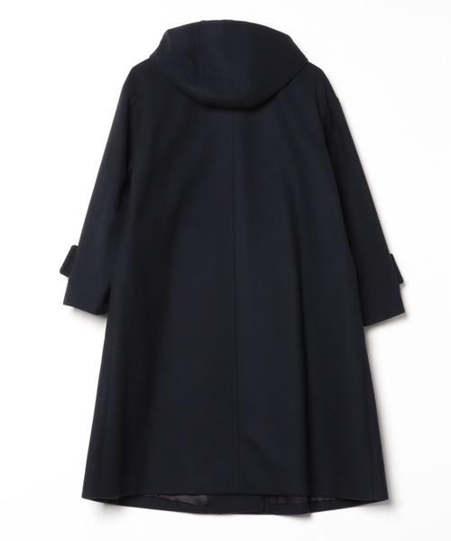 Mackintosh(マッキントッシュ)の「HUMBIE HOOD LONG SL MB(ステンカラーコート・レディース・ネイビー/ブラック・4/6)」の6枚目の写真