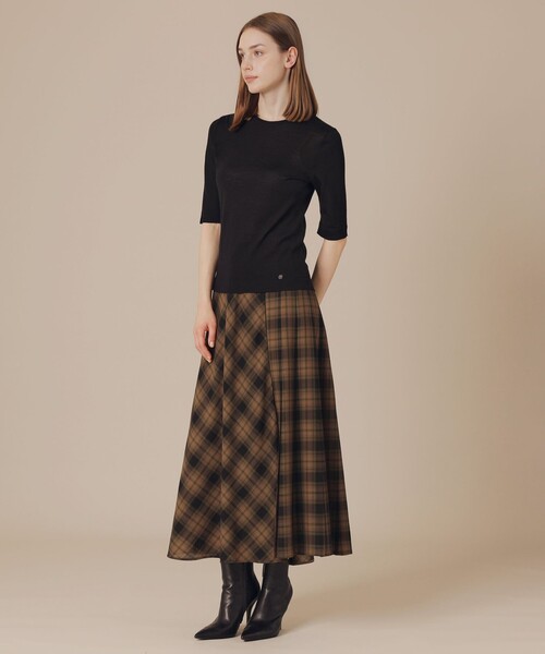 MACKINTOSH LONDON(マッキントッシュ ロンドン)の「カシミヤブレンドソフトニットプルオーバー(ニット/セーター・レディース・グレー/ブラック/ピンク系その他2・38)」の5枚目の写真