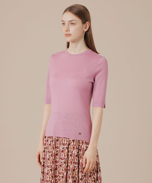 MACKINTOSH LONDON(マッキントッシュ ロンドン)の「カシミヤブレンドソフトニットプルオーバー(ニット/セーター・レディース・グレー/ブラック/ピンク系その他2・38)」の8枚目の写真