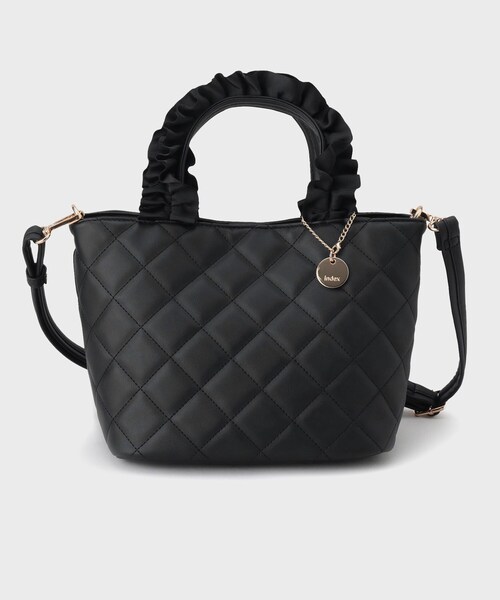 2WAY】持ち手フリルキルティングトートバッグ（トートバッグ）｜index